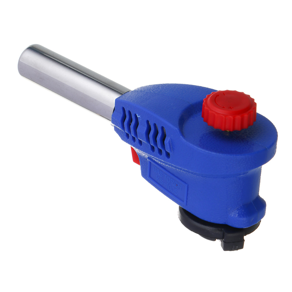 Горелка газ. с пьезорозжигом, цанговый захват, широкое cопло; 15,3х4,5х7,2см (1/10/80)