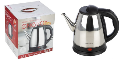 Чайник 1,5 л ENERGY E-264 (диск) стальной 1500 Вт (1/12) Чайник 1,5 л ENERGY E-264 (диск) стальной 1500 Вт (1/12)