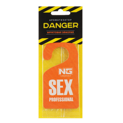 Ароматизатор бумажный Danger/Sexprofessional, фруктовая эйфория (1/12/288) Ароматизатор бумажный Danger/Sexprofessional, фруктовая эйфория (1/12/288)