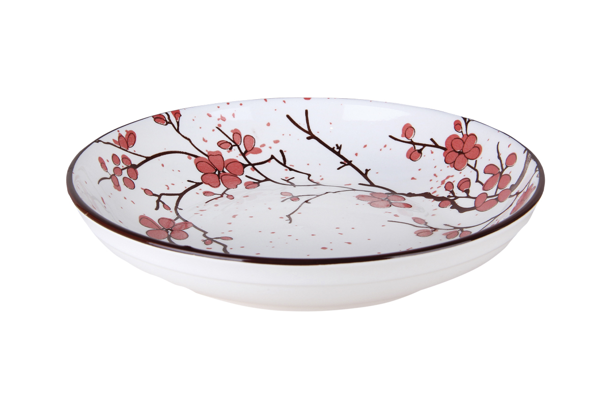 Тарелка 20см суповая "Sakura" фарф (6/60)