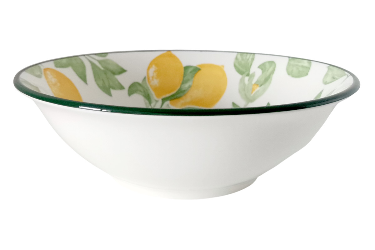 Lemon салатник 17см 550мл фарф (12/60)
