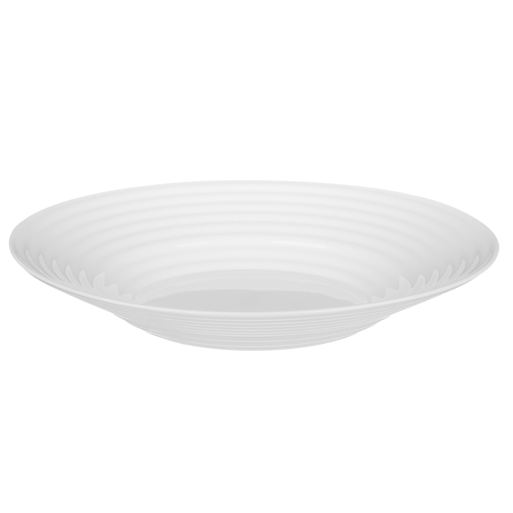 Тарелка суповая 21,5см белая опаловое стекло MILLIMI Бароло (6/48)