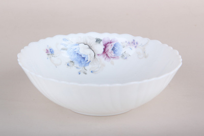 Салатник 15см 500мл Blue flowers стеклокер. (6/72)