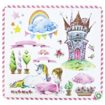 Салфетка сервировочная 30*28см "Единорог" (12/120)